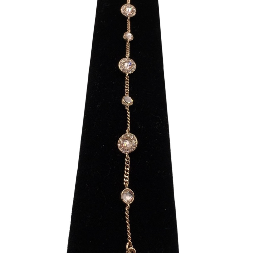 Givenchy Rose Gold Toned Bracelet with Crystal Details Size 6.5 - Picture 5 of 5